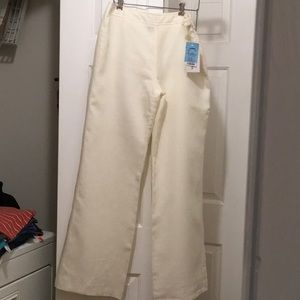 NWT Willi Smith ivory linen pants